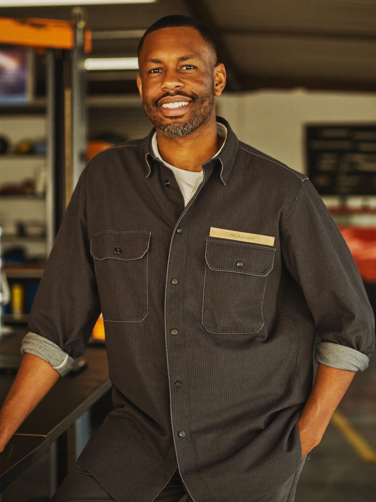 Theo Banks, technician at Trueline Auto Works.